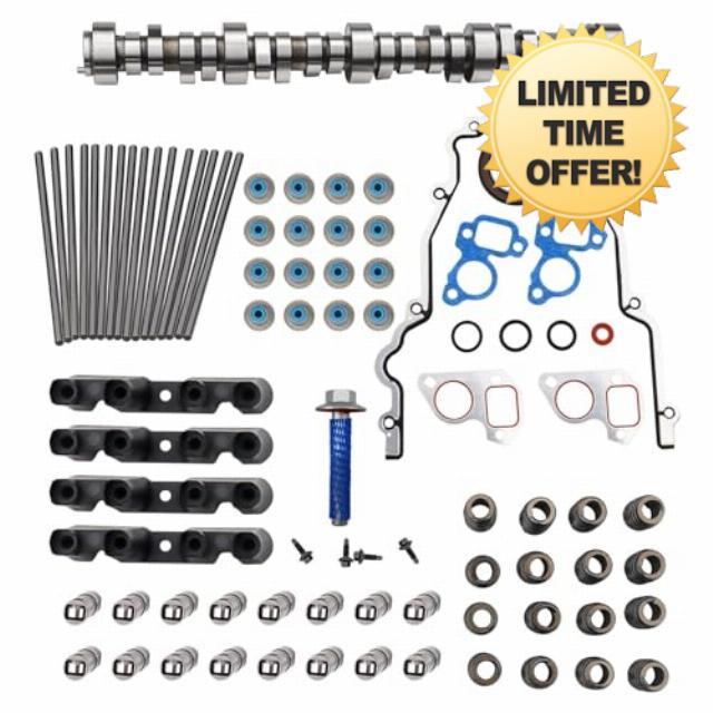 Sloppy Mechanics Stage 2 Camshaft Kit for GM CHEVY 1997-2007 SS2 LS1 4.8 5.3 5.7 6.0 6.2 LS Cam LQ4 LM7 E1840P Camshaft/Lifters/Springs/Seals/Gaskets/Pushrods