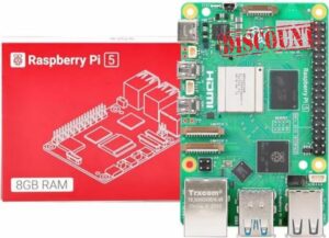 Raspberry Pi 5 8GB RAM Broadcom BCM2712 Arm Cortex-A76 2.4GHz Quad-core 64-bit Single Board Computer