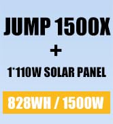 VTOMAN Jump 1500X Portable Power Station with Expansion Battery, 1500W/2376Wh Durable LiFePO4 Pow...