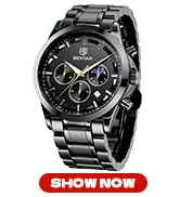 BENYAR Mens Watch Analog Quartz Movement Chronograph Stylish Casual Business Wristwatch Waterproo...