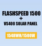 VTOMAN Flashspeed 1500 portable power station with solar panel