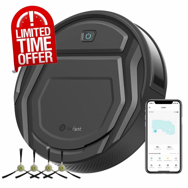 Lefant Robot Vacuum Cleaner with 2200Pa Powerful Suction