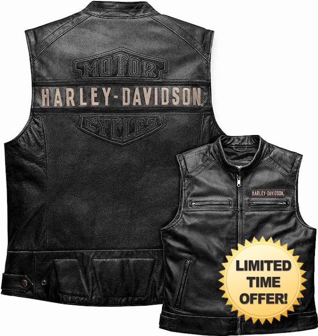 Motorcycle Black Real Cowhide Harlay Leather Biker Vest Men's HD Cafe Racer Genuine Davidson leather Vest For Men