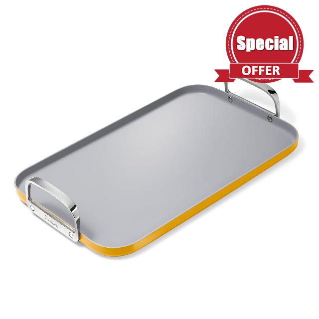 Caraway Double Burner Griddle - 19x12” Griddle Pan - Non-Stick Ceramic Coated - Non Toxic