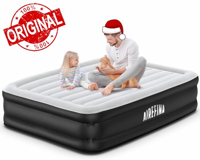 Airefina Air Mattress Full with Built in Pump