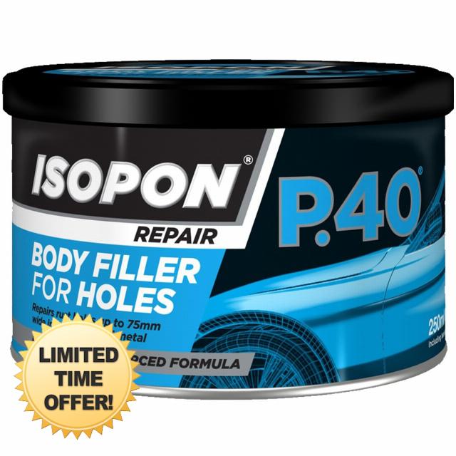 AMK® U-Pol Isopon P40 Car Body Repair Paste Fibreglass Formula Filler Compound Upol Davids Fibre Glass