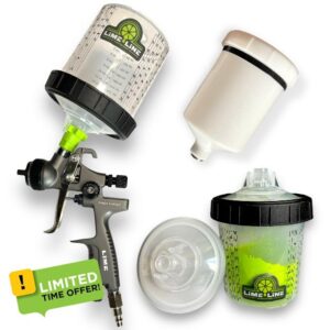 LiME LiNE 1.4 mm PRO HVLP Paint Spray Gun for Automotive Basecoats