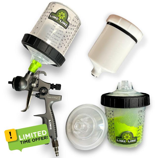 LiME LiNE 1.4 mm PRO HVLP Paint Spray Gun for Automotive Basecoats