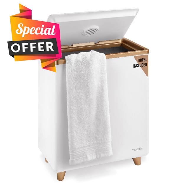 SereneLife Luxury Towel Warmer With Towel