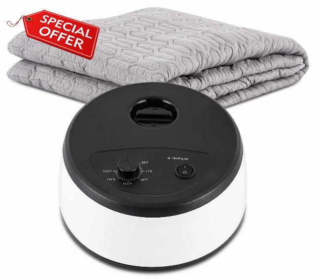 Tragaomx Water Heated Mattress Pad Electric Water Heated Bed Warmer Single Mattress Pad 35x70in with Temperature Control
