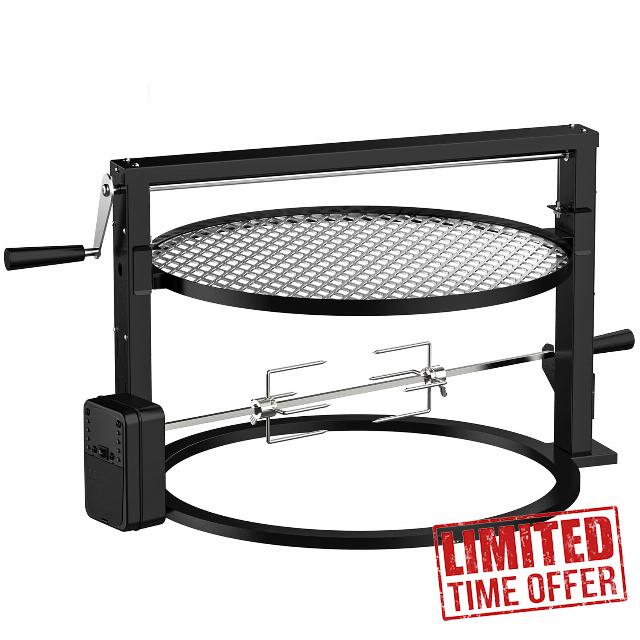 Skyflame Charkettle Adjustable Grill Rotisserie System Kit