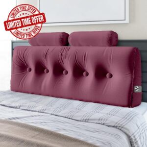 Zefiont Trapezoidal Large Headboard Pillow - Wedge Pillow Headboard Soft Reading Pillow