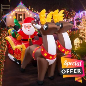 7FT Christmas Inflatables Outdoor Decorations