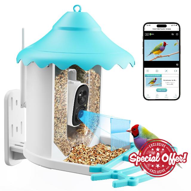 abetap Smart Bird Feeder Camera - Wireless Bird Feeder Camera with Auto Capture & Identify 11