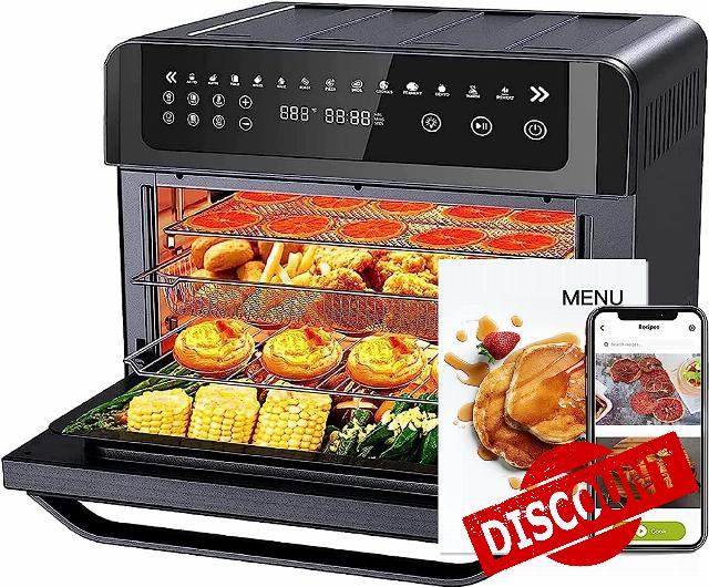 Gevi Toaster 4 slice Air Fryer Toaster Oven Combo