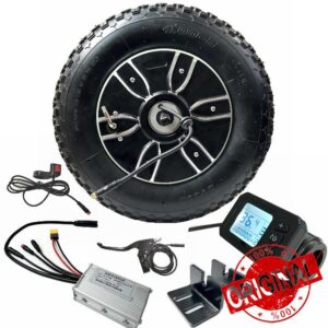 SZWEDI Wheelbarrow Electric Motor Kit 400-8inch Tire Hauling Garden 5km/h-7km/h Speed 36V230W 97N.M Torque Reverse Function Single Wheel Disc Brake for Utility Cart