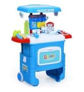 Maxmass Kids Play Kitchen, 65PCS Pretend Kitchen Toy Set with Sound, Lights, Steam & Boil Effects...
