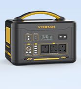 VTOMAN Jump 600X Portable Power Station 600W, 299Wh LiFePO4 Battery Powered Generator with Expand...