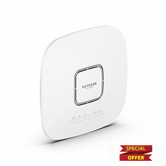 NETGEAR Cloud Managed Wireless Access Point (WAX625) - WiFi 6 Dual-Band AX5400 Speed | Up to 328 Client Devices | 802.11ax | Insight Remote Management | PoE+ Powered or AC Adapter (not Included)