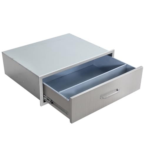 304 Stainless Steel Flush Mount Single Layer Access BBQ Drawers
