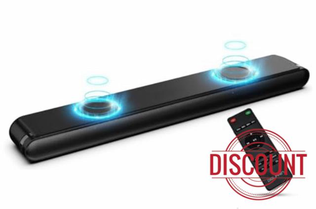 Dolphin SNB-1100S All-in-One Sound Bar with Built-in Subwoofers and Bluetooth