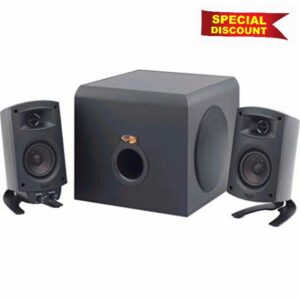 Klipsch ProMedia 2.1 THX Certified Computer Speaker System - 3-Piece Set (1011400) With Bluetooth Adapter