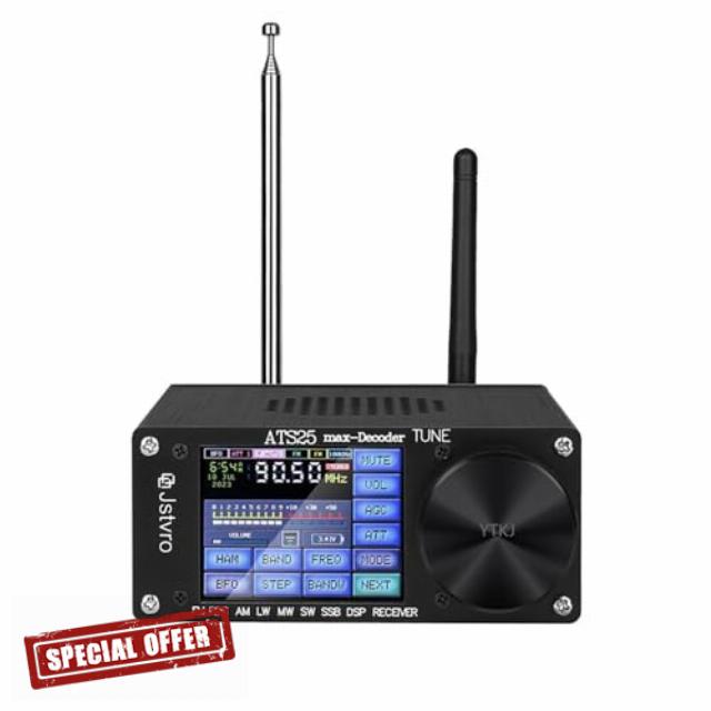 ATS-25max-Decoder Si4732A10 Full-Ba N D Receiver Support CW RTTY FT8 FT4 SW MW