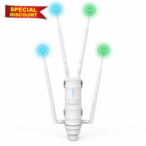 WAVLINK AC1200 Outdoor Long Range Weatherproof WiFi Extender/Wireless Access Point with Passive POE