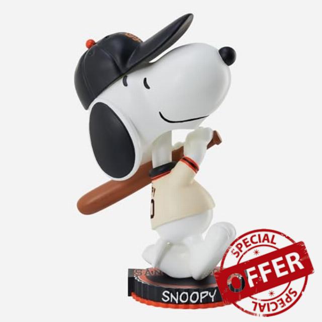 Snoopy San Francisco Giants 2023 Peanuts Bighead Bobblehead MLB Baseball