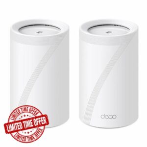 TP-Link Tri-Band WiFi 7 BE10000 Whole Home Mesh System (Deco BE63) | 6-Stream 10 Gbps | 4 × 2.5G Ports Wired Backhaul