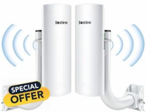 Soshine Wireless Bridge with Mounts - 5.8G 300Mbps