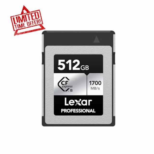 Lexar 512GB Professional Silver SE CFexpress Type B Memory Card