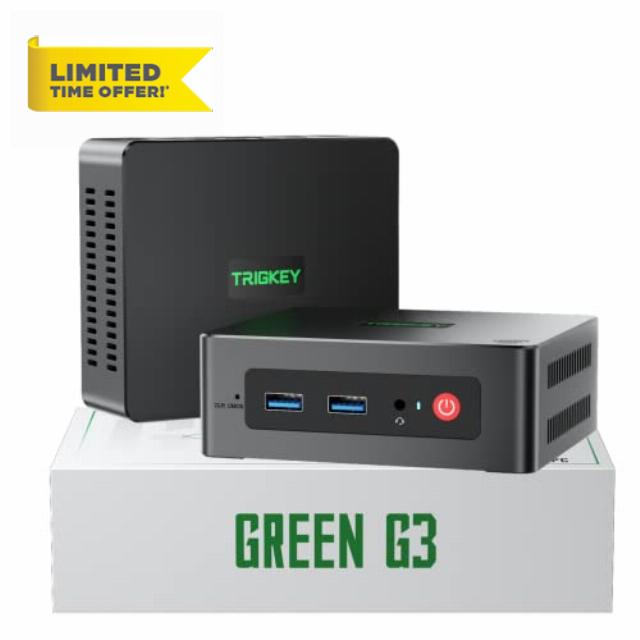 TRIGKEY Mini Computer Intel 11th Generation N5095(Up Tp 2.9GHz) 8G DDR4(Max 2933MHz) 256G M.2 SATA SSD(500MB/S) Micro Computer