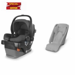 UPPAbaby Mesa V2 Infant Car Seat|Easy Installation + Innovative SmartSecure Technology|Attaches to Stroller|Base + Robust Infant Insert Included|Greyson & Infant Snugseat