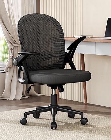 naspaluro Armless Office Chair with Wheels PU Leather Desk Chair Height Adjustable Swivel Compute...