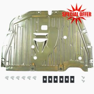 Runfider 1 pcs Al-mg Alloy Engine Splash Guard Under Car Shield Cover Board 74110-TBA-A00 90674-TY2-A01 Compatible with Honda Civic 2016 2017 2018 2019 2020