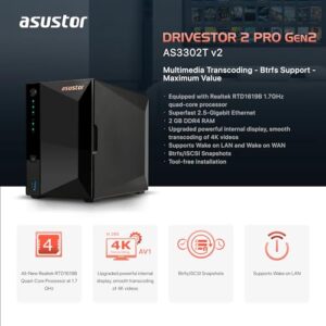 2 Bay NAS Storage
