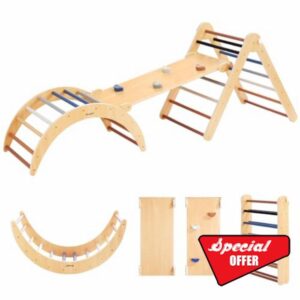 Beright 5 In1 Pikler Triangle Gym