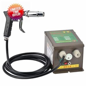 Ionizing Air Gun 4.6KV Anti-Static Air Gun with High Voltage Generator for Industrial Static Removal Static Eliminator 110V (with One Air Gun)