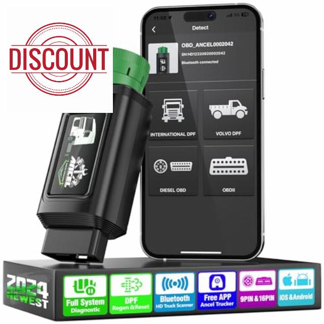 ANCEL HD120 Bluetooth Heavy Duty Truck Scanner