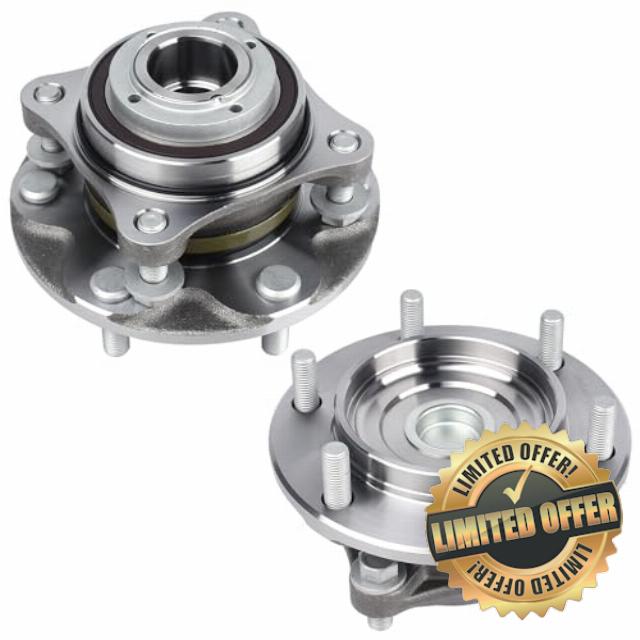 KUSATEC 950-004 2pcs Front Wheel Bearing and Hub Assembly Compatible with 2003-2019 Toyota 4Runner