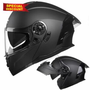 Crown Racing Motorcycle Modular Full Face Helmet DOT Flip up Dual Visor DOT Approved Aldult Helmets FL900
