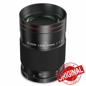 BENOISON Mirror Lens Telephoto Lens - 500mm f7.5 Reflex Mirror Lens Manual Camera Lenses for Canon EF EOS Rebel T8i T7i T7 T6 T3i T2i 4000D 2000D 1300D 850D 800D 600D 550D 90D 80D 77D 70D 50D 6D etc
