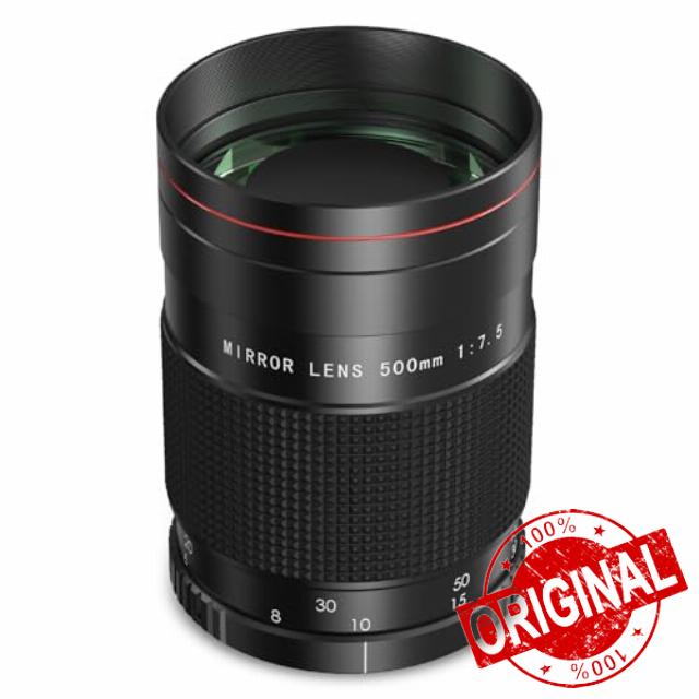 BENOISON Mirror Lens Telephoto Lens - 500mm f7.5 Reflex Mirror Lens Manual Camera Lenses for Canon EF EOS Rebel T8i T7i T7 T6 T3i T2i 4000D 2000D 1300D 850D 800D 600D 550D 90D 80D 77D 70D 50D 6D etc