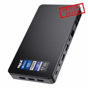 MeLE Mini PC Overclock4C Windows 11Pro N95(up to 3.4GHz) Alder-Lake 12th Gen 16GB RAM 512GB Micro Computer Small Desktop for Office Education Home Triple Screen Display Full Function USB-C WiFi6 BT5.2