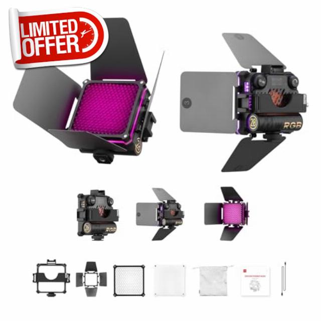 ZHIYUN Fiveray M20C Combo 20W RGB Portable Camera Light