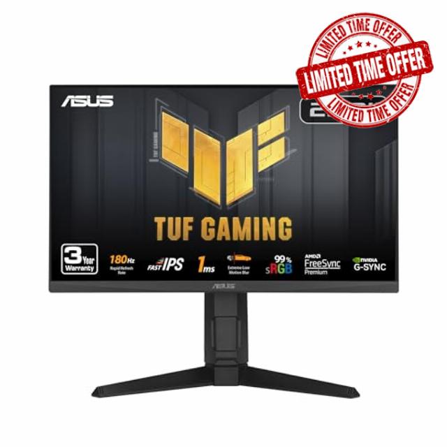 ASUS TUF Gaming 24” (23.8” viewable) 1080P Monitor (VG249QL3A) - Full HD