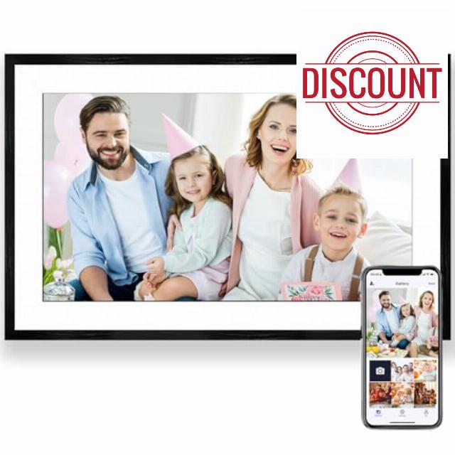 LOVCUBE Digital Picture Frame 15.6" Large Digital Photo Frame with 1920 * 1080 Full HD Touchscreen