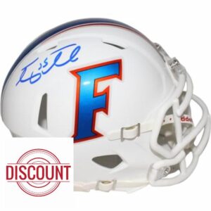 Tim Tebow Signed Florida Gators 15 White Mini Helmet Beckett