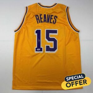 Autographed/Signed Austin Reaves Los Angeles LA Yellow Basketball Jersey Beckett BAS COA